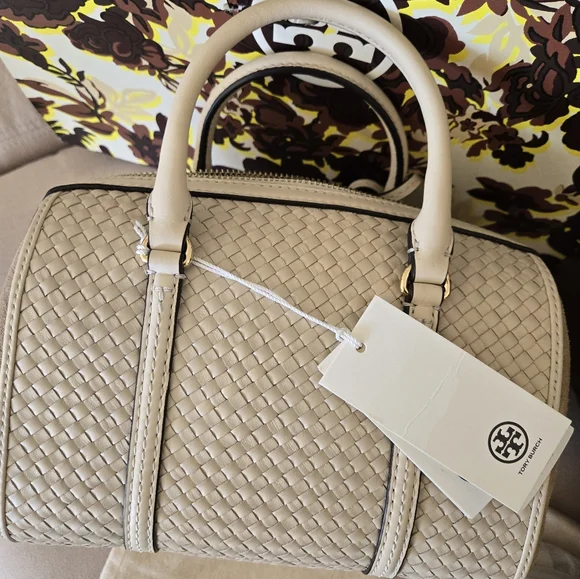 💫Tory Burch: Thea Woven  Satchel Crossbody Bag - Picture 10 of 13